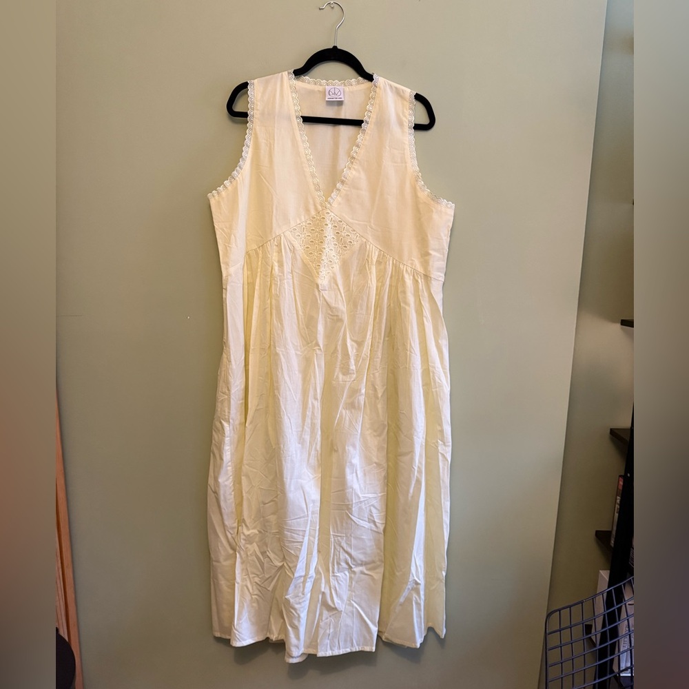 Laneway the Label Vintage Cotton Gown in Butter